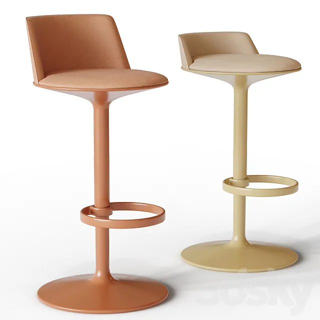 Bar stool HULA 46 – Andreu World 3DModel