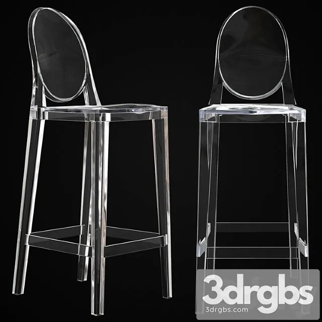 Bar Stool Kartell One More 5890 3D Model Download