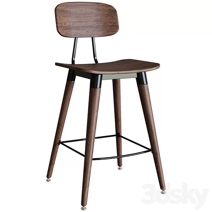 Bar stool Lao Bar Stool Chair 3D Model Free Download