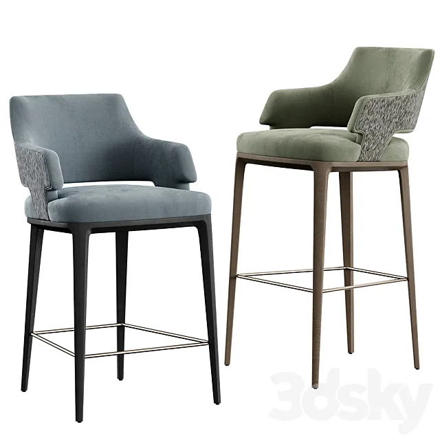 Bar stool Leet Konyshev 3D Model Bar stool Leet Konyshev 3D Model