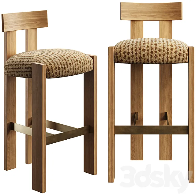 Bar stool Loc by Stahl and Band 3D Model