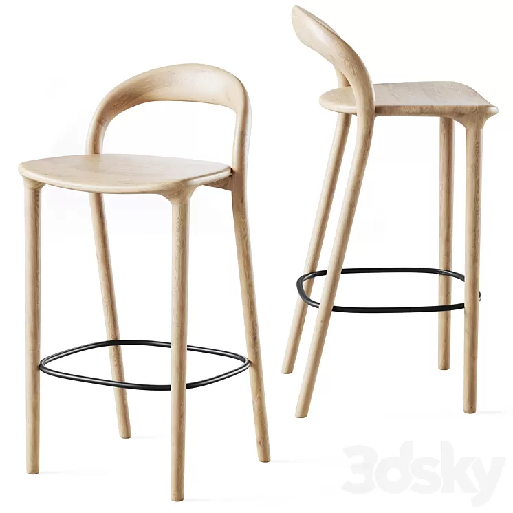 Bar stool Lugano 3D Model