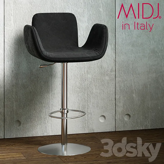 Bar Stool Midj Light SG TS 3D Model Bar Stool Midj Light SG TS 3D Model