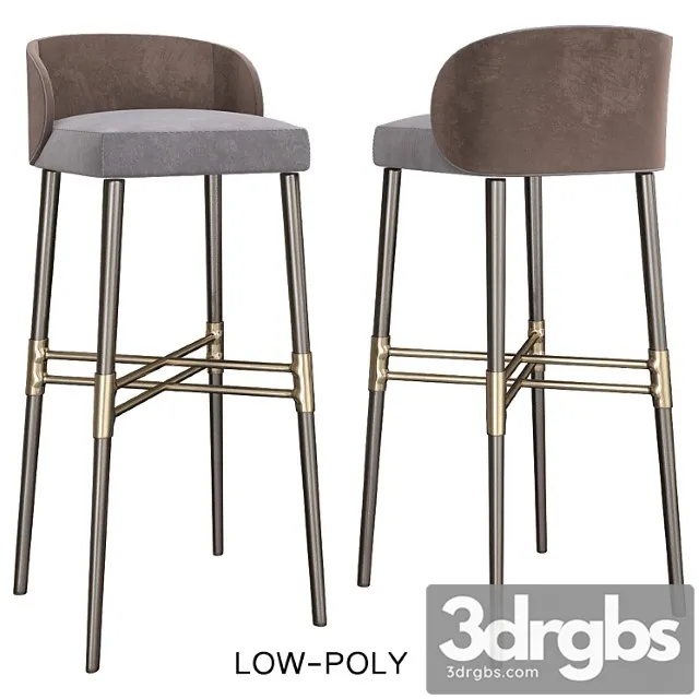 Bar stool – minotti 2 3D Model Download