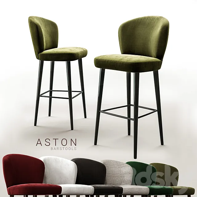 Bar stool minotti aston 3DModel Bar stool minotti aston 3DModel