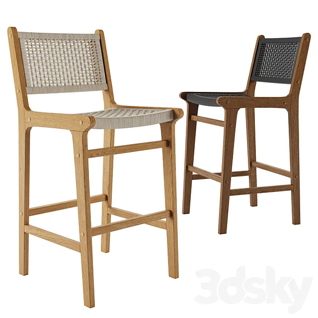 Bar Stool Modica 3D Model Bar Stool Modica 3D Model