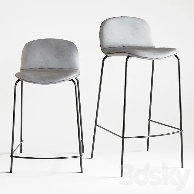 Bar stool primitivo 3D Model