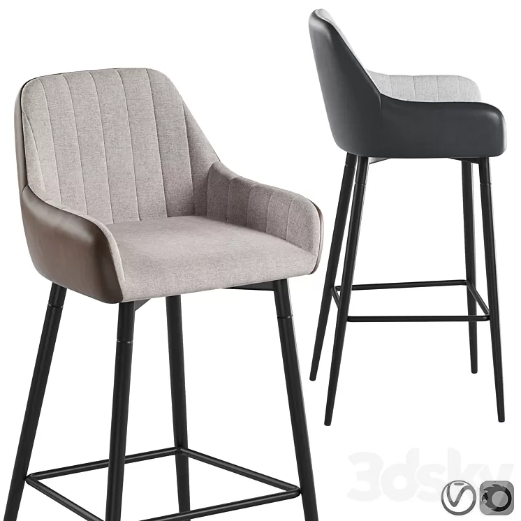 Bar stool Punch 3D Model Bar stool Punch 3D Model