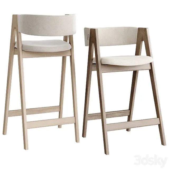 Bar stool PYCH by Montly 3D Model Bar stool PYCH by Montly 3D Model