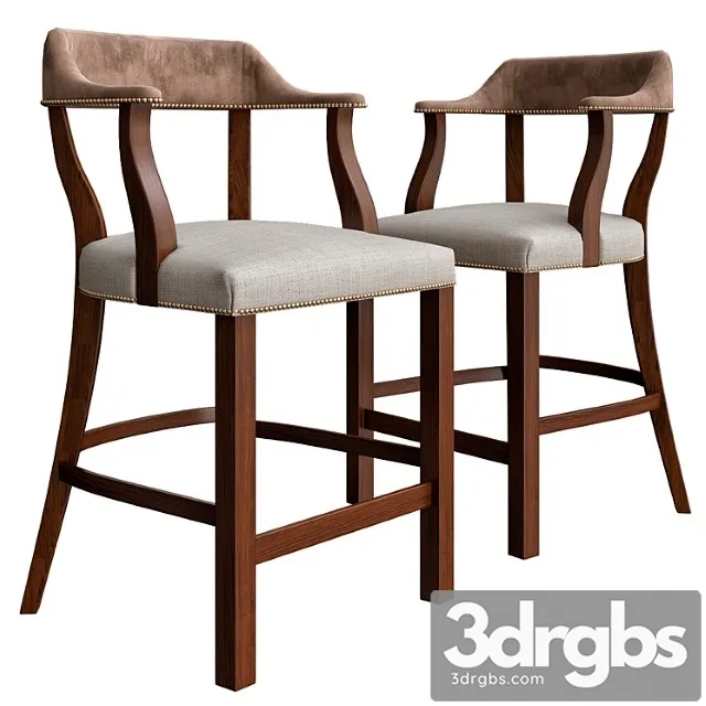 Bar stool ralph lauren 2 3D Model Download