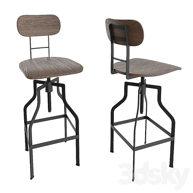 Bar stool Signal Drop. 3D Model