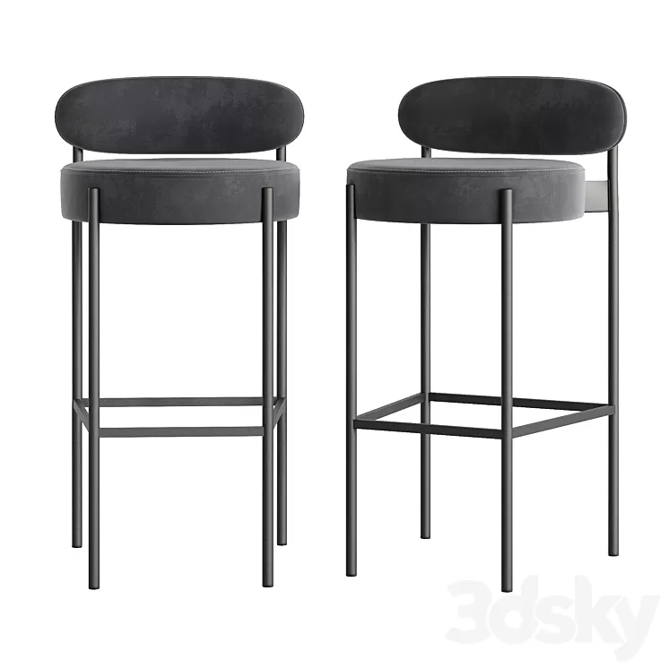Bar stool Stool 4 Aura 3D Model Free Download