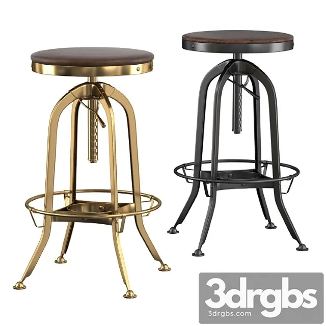 Bar stool toledo 2 3D Model Download