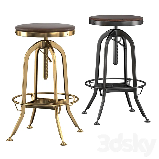 Bar stool TOLEDO 3D Model Bar stool TOLEDO 3D Model