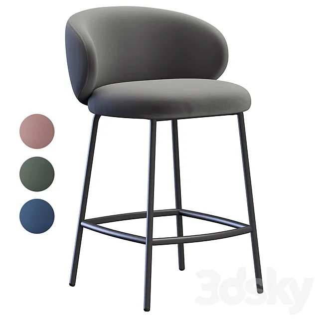 Bar stool Tuka Cb 3D Model Bar stool Tuka Cb 3D Model
