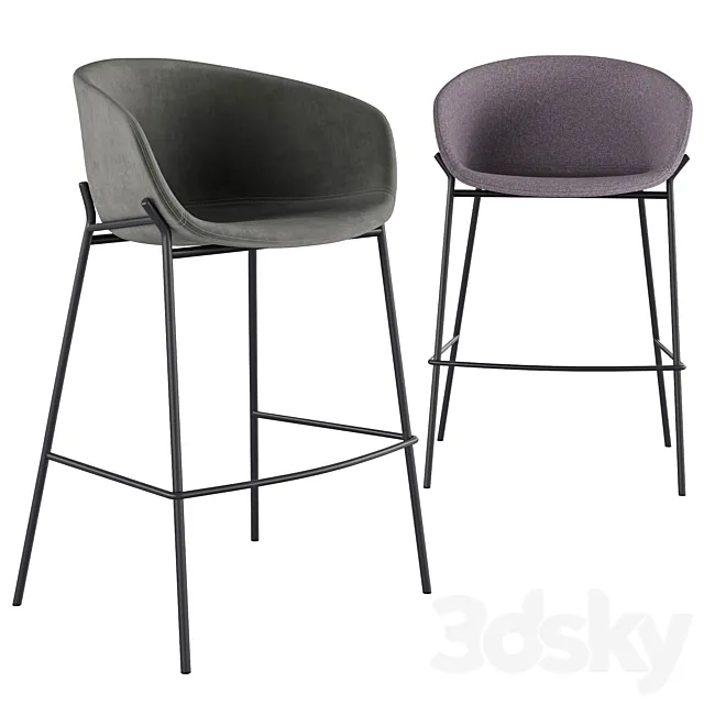 Bar stool Zadine CC1081JU03 3D Model