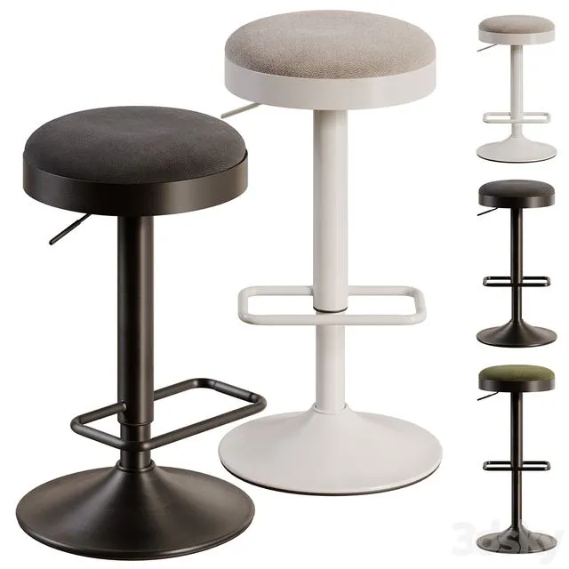 Bar stool Zaib by Kave Home 3D Model Bar stool Zaib by Kave Home 3D Model