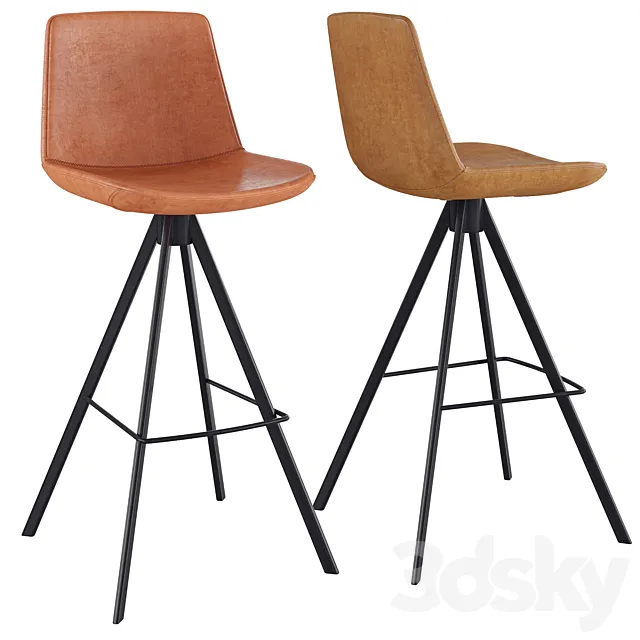 Bar stool Zelda CC0825U10 3D Model