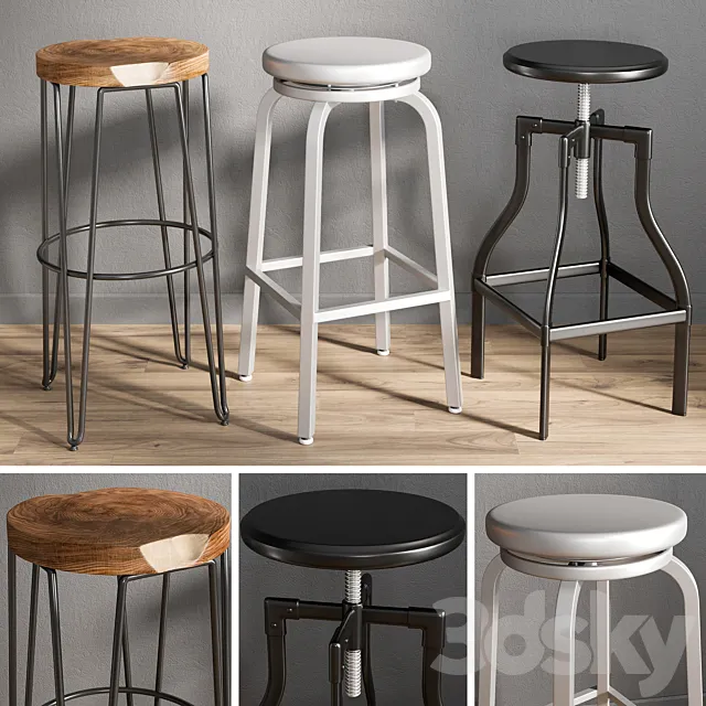 Bar stools 1 3DModel