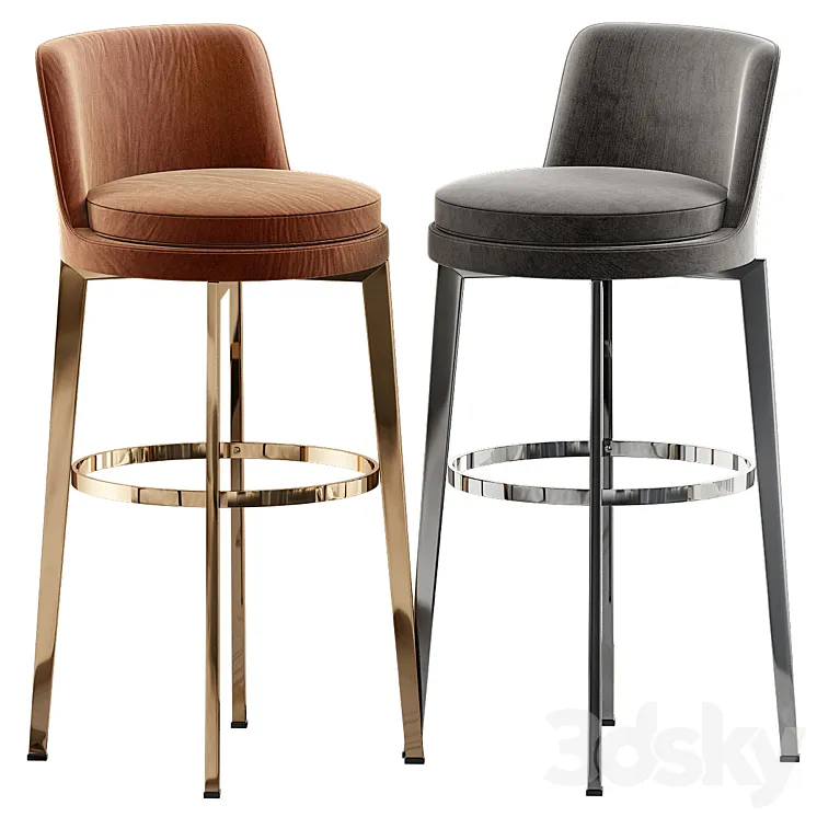 Bar stools Flexform FEEL GOOD 3D Model Free Download