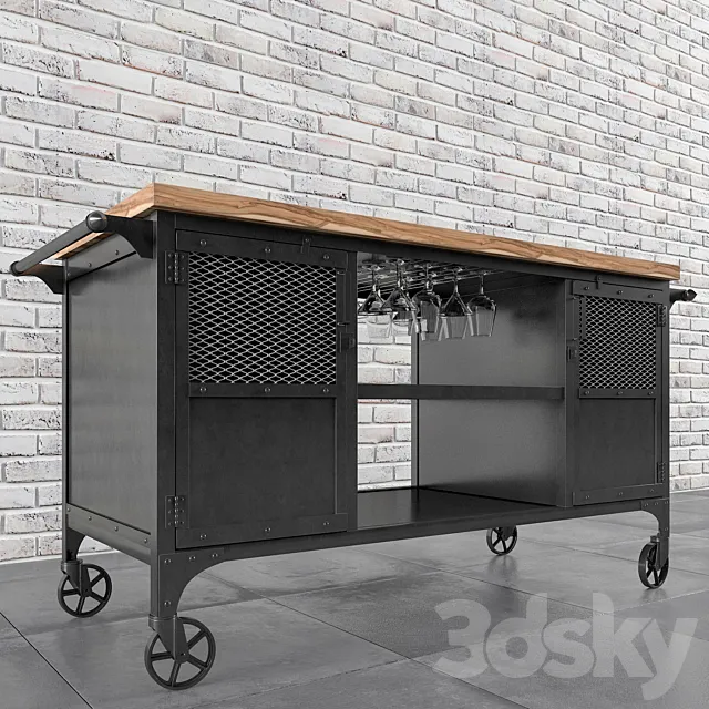 bar trolley 3DModel bar trolley 3DModel