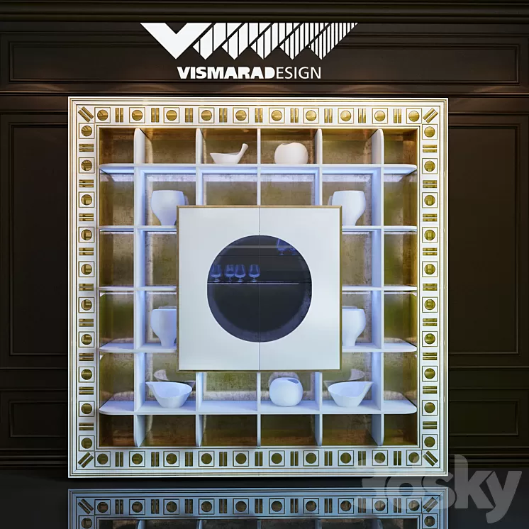 Bar VISMARA The frame container bar-Glass Eyes 3D Model Bar VISMARA The frame container bar-Glass Eyes 3D Model