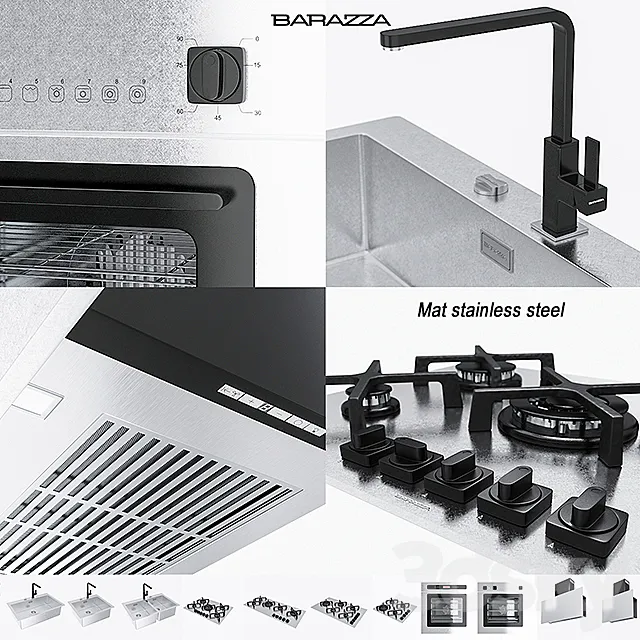 BARAZZA COLLECTIONS UNIQUE (Mat stainless stee) l 3D Model