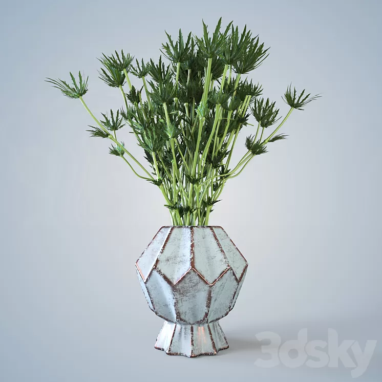Barb in a vase 3D Model