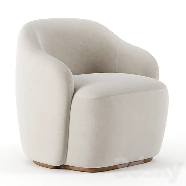 Barba club chair by Fogia 3DModel