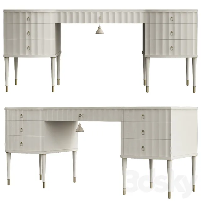 Barbara Barry Lady`s Desk 3DModel Barbara Barry Lady`s Desk 3DModel