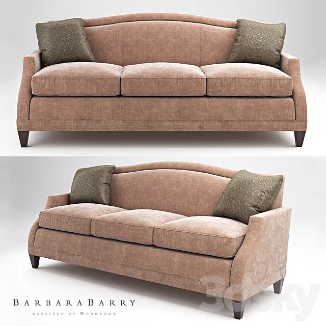 Barbara berry_Sloane sofa 3D Model Barbara berry_Sloane sofa 3D Model