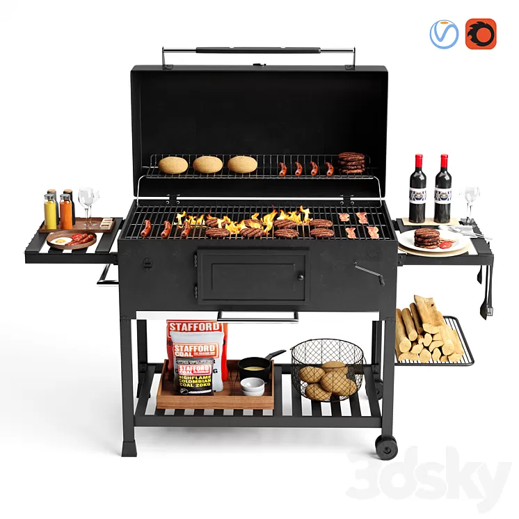 Barbecue 11 3D Model