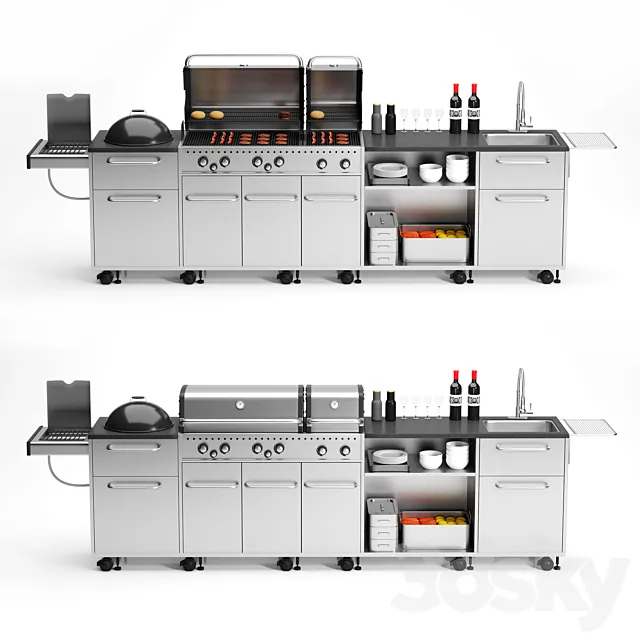 Barbecue 12 3D Model Barbecue 12 3D Model