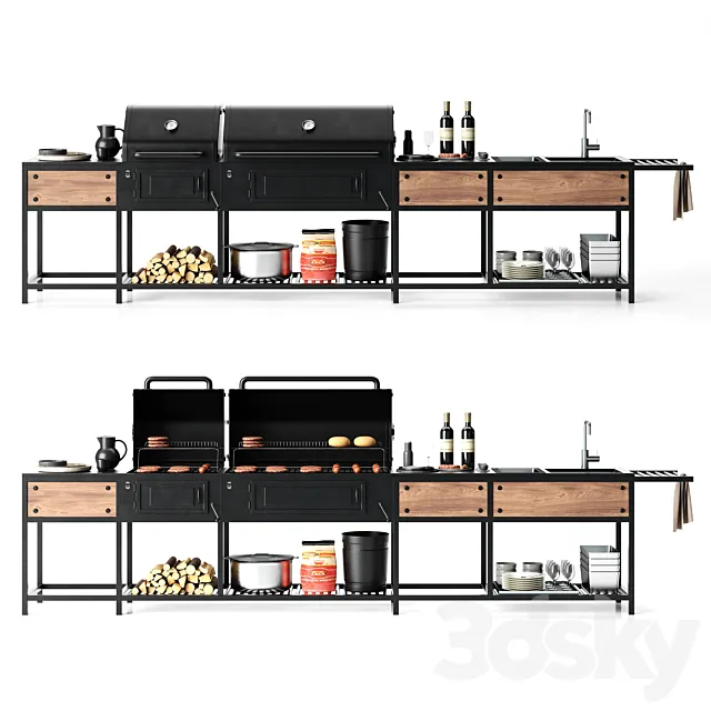 Barbecue 22 3D Model Barbecue 22 3D Model