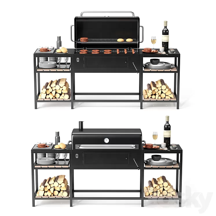 Barbecue 24 3D Model Barbecue 24 3D Model