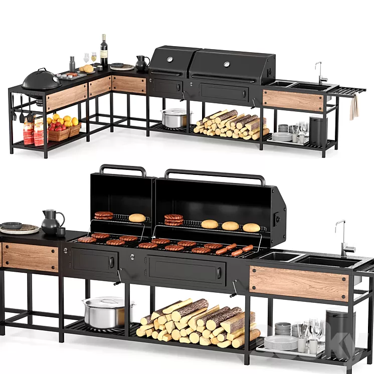 Barbecue 28 3D Model Barbecue 28 3D Model