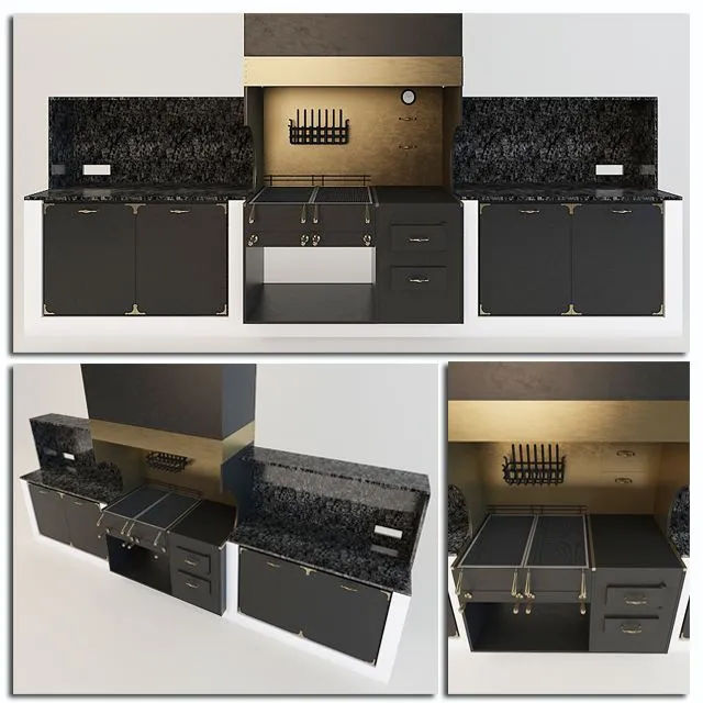 Barbecue 3D Model Barbecue 3D Model