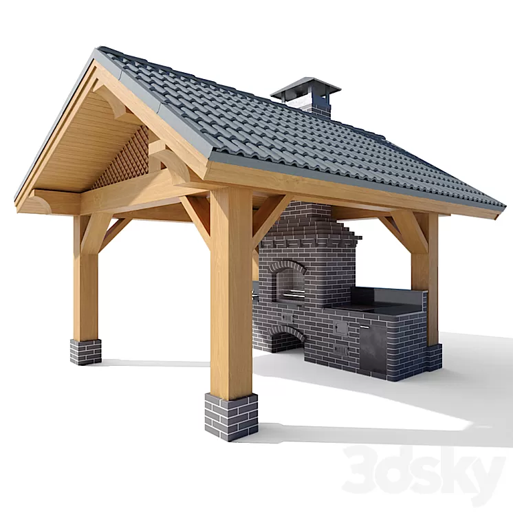 Barbecue 4 3D Model Barbecue 4 3D Model