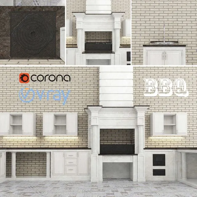 Barbecue classic 3D Model