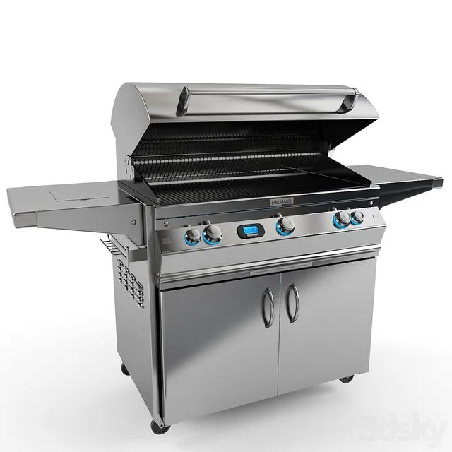 Barbecue FireMagic MODEL A660i-2E1N -62 3D Model Barbecue FireMagic MODEL A660i-2E1N -62 3D Model