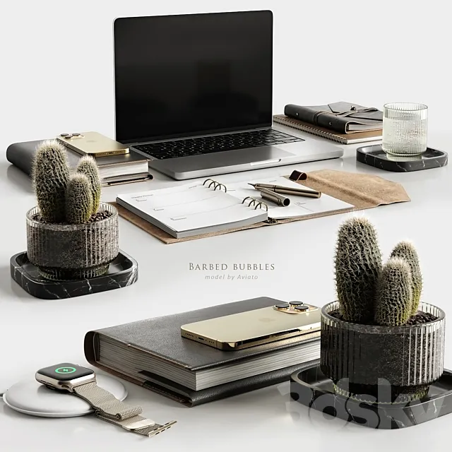 Barbed bubbles 3D Model