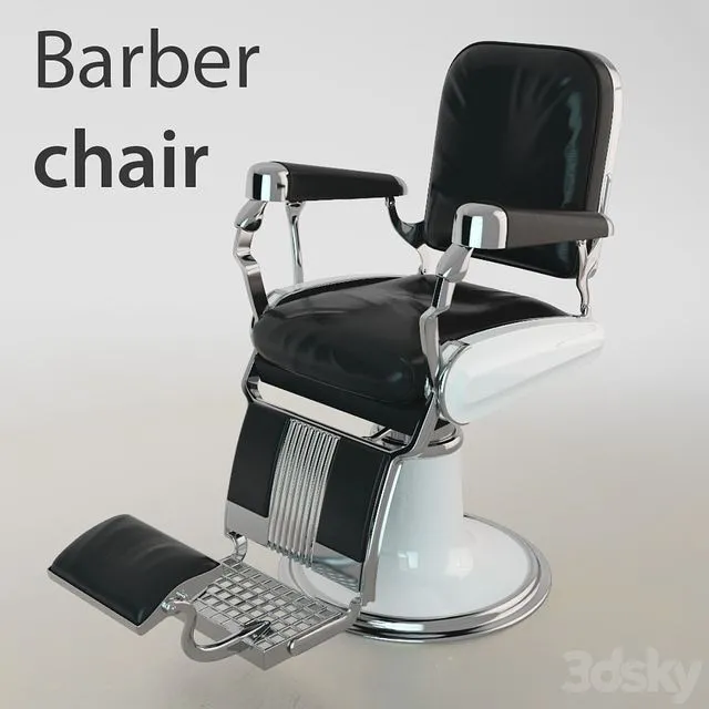 Barber chair 3D Model