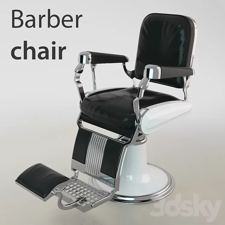 Barber chair 3D Model