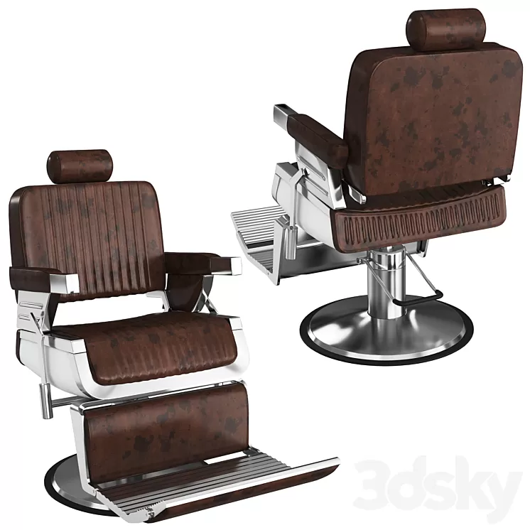 Barber Shop Chair 3D Model