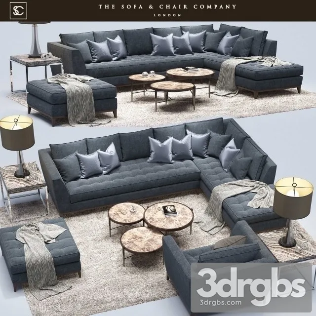 Barbican Corner Sofa Cavus Table Lamp Marlow 3D Model Download Barbican Corner Sofa Cavus Table Lamp Marlow 3D Model Download