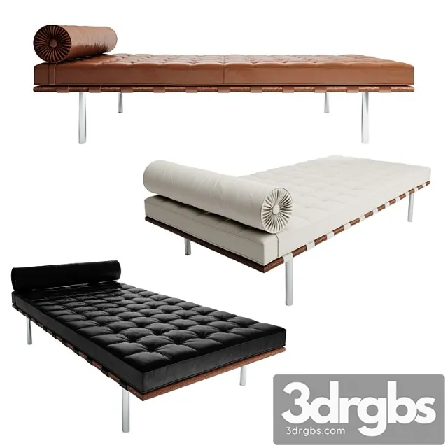 Barcelona Daybed 2 3D Model Download