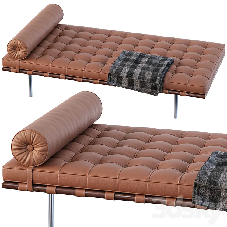 Barcelona DayBed 3D Model Free Download
