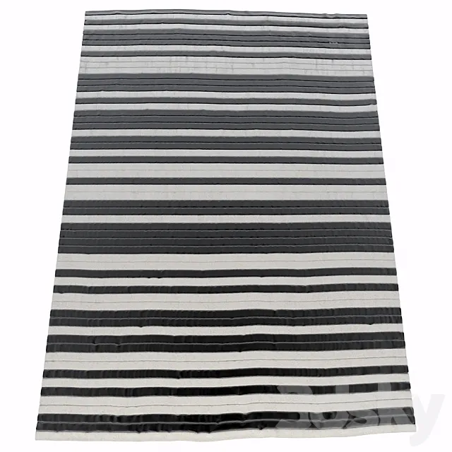 Barcode carpet 3D Model Barcode carpet 3D Model