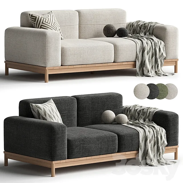 Barcode Sofa 3D Model