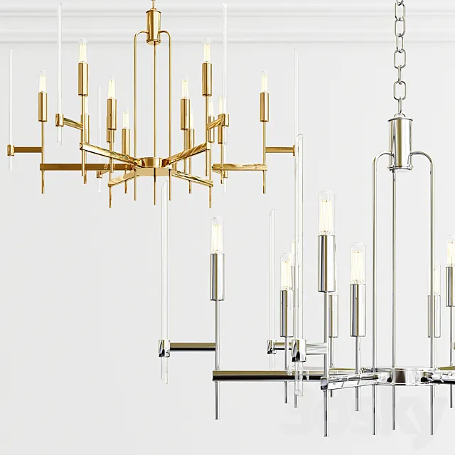 Bari 12 light chandelier 3DModel
